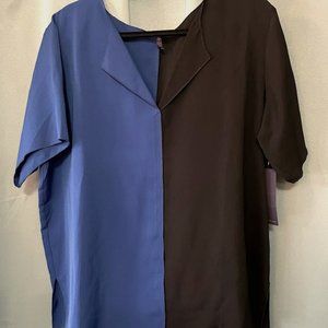 NYDJ - Color Block Short Sleeve Blouse NWT